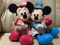 ミッキーミニーぬいぐるみペア