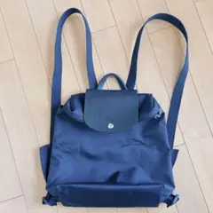 ロンシャン リュック　ブラック　オシャレ　綺麗