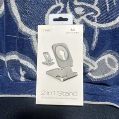 MOTTERU 2in1 スマホスタンド MagSafe対応 シルバー