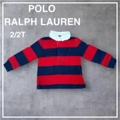 ポロ ラルフローレン ボーダー ラガーシャツ 2/2T POLO 90