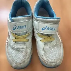 asics Lazer スニーカー ホワイト/ブルー/イエロー　18cm 女の子