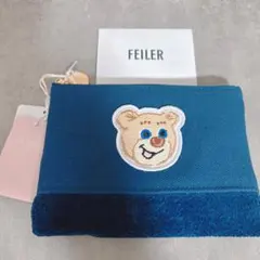 新品 LOVERARY BY FEILER ポーチ ネイビー オールドテディ