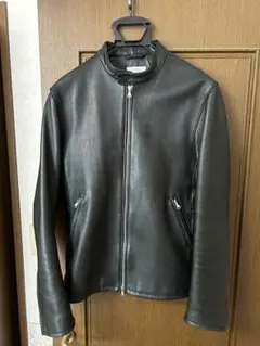 BEAUTY&YOUTH ブラックレザーシングルライダースジャケット XL