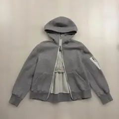 sacai ビスチェ ドッキング ダブルジップ　スポンジ スウェット パーカーのサムネイル