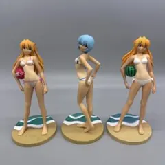 新世紀エヴァンゲリオン　エクストラサマービーチフィギュア3種