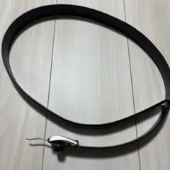 UNIQLO イタリアンレザーステッチベルト　ダークブラウン ベルト L