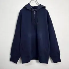 UNIQLO +J　スウェットハーフジップパーカ ネイビー サイズM　E022