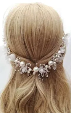 ブライダル　結婚式　お呼ばれ　ヘッドドレス　ヘアアクセサリー