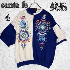 santa fe サンタフェ サマーニット 半袖 刺繍 日本製 4 XL相当のサムネイル