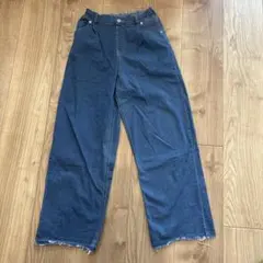 GLOBALWORKライトブルーワイドレッグデニムパンツ　170cmのサムネイル
