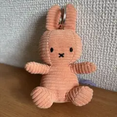 ミッフィー オレンジ コーデュロイ キーホルダー
