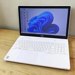 Corei7✨️爆速SSD 薄型カメラ Win11 オフィス付き白ノートパソコン