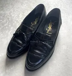 【美品】YSL イヴ・サンローラン タッセル ローファー 黒 革靴
