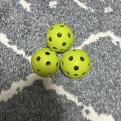 穴あきボール 3個セット 野球練習用
