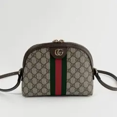 【美品】グッチ ショルダーバッグ オフィディア GGスプリーム×レザー