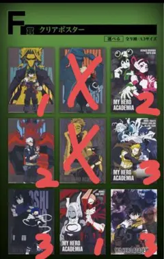 ヒロアカ 僕のヒーローアカデミア 一番くじ 紡ぐ力 F賞 クリアポスター まとめ