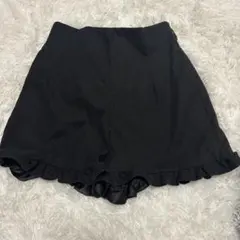 ブラックフレアスカート ゴムウエスト