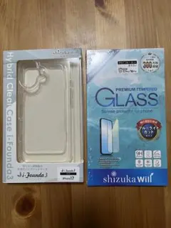 iphone 17 クリアケース 保護フィルム セット shizuka will