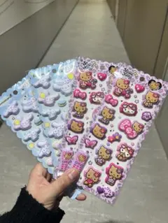 ハローキティ、シナモン、ぷくぷくシール