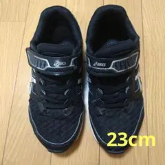 asics キッズ スニーカー 20cm 黒 ブラック アシックス