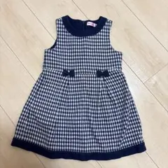 美品　ミキハウス　チェック柄　ワンピース　100