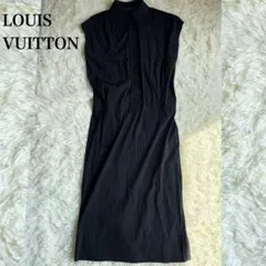 【匿名配送】路易威登 長洋裝 無袖 標誌 鈕扣