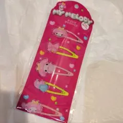 新品　サンリオ　マイメロディ　アクリルぱっちんピン　5個入り