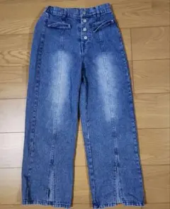 ANAP GiRL センタースリットデニムパンツ