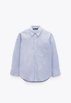 美品 ZARA ザラ ストライプシャツ オクスフォード