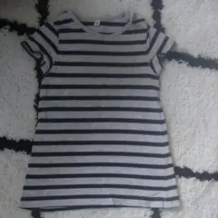 無印 ボーダーワンピース80