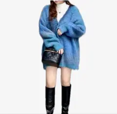 INGNI・グラデーションニットカーディガン