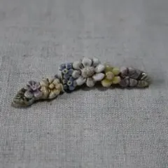小菅幸子　ブローチ　花　金継ぎ用