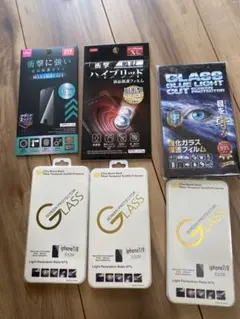 iPhone 7/8用 9H強化ガラスフィルム