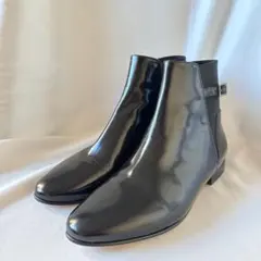 未使用級★FABIO RUSCONIブラックレザーサイドゴアブーツ　36