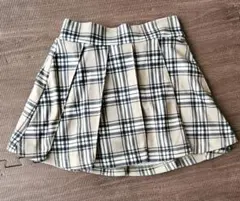 チェック柄プリーツスカート　120