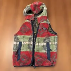 リバーシブル　DENIM DUGAREE カモフラージュダウンベスト