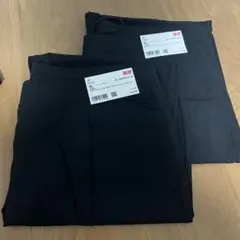 UNIQLO ウルトラストレッチ アンクルパンツ XL ブラック　二枚セット