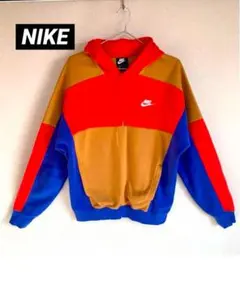 【NIKE】ナイキ ロゴ　パーカー ワンポイント　美品 裏起毛フリース