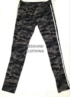 RESOUND CLOTHING　迷彩柄　ラインパンツ　サイズ1