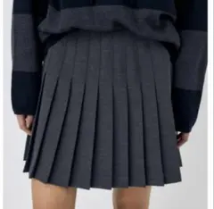 MOUSSY ダークグレー プリーツミニスカートのサムネイル