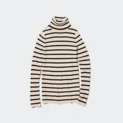 UNIQLO エクストラファインメリノリブタートルネックセーター　Lサイズ