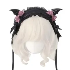 ヘッドドレス ゴスロリ 地雷系 ゴシック ロリィタ 量産型 ピンクリボン