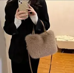 ファー ショルダーバッグ