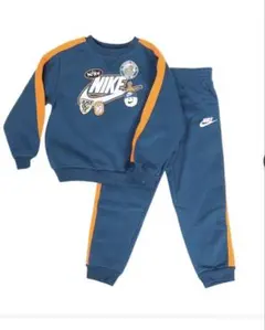 Nike トレーナー ダークブルー/オレンジ 100cm~ 上下