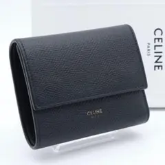 【極美品】CELINE トリフォールド　三つ折り財布　黒のサムネイル