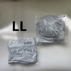 VIAGE ビューティアップブラ＆ショーツ LLサイズ クールグレー