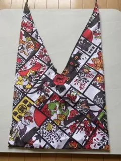 任天堂　マリオあずま袋　 花札柄 リバーシブル