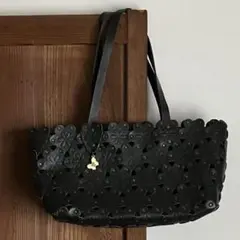★ANNA SUI★ レザー　花型　バッグ