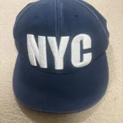 NYC 刺繍 ベースボールキャップ ネイビー