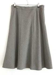 ギャローリア　千鳥格子　フレアスカート 　LL　XL